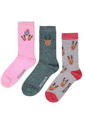 Wild Feet Pack Of 3 Bamboo Socks
