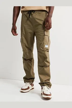 HUGO BOSS Blue Gadic242 Relaxed Fit Cargo Pants-Khaki
