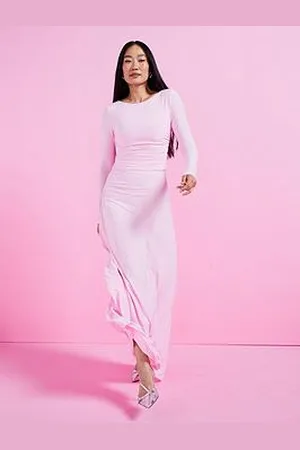 Very Ruched Detail Maxi Dress