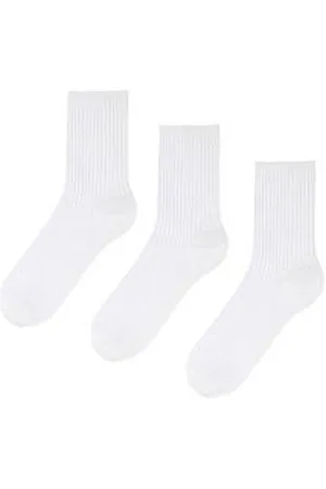 Wild Feet Sockshop Wildfeet Rib 3/4White