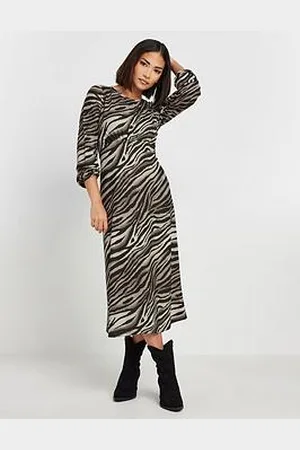PixieGirl Petite Long Sleeve Midi Dress