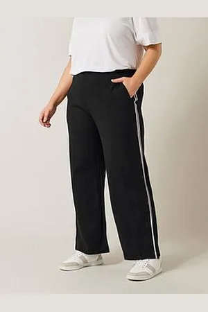 Evans Wide Leg Side Stripe Trouser