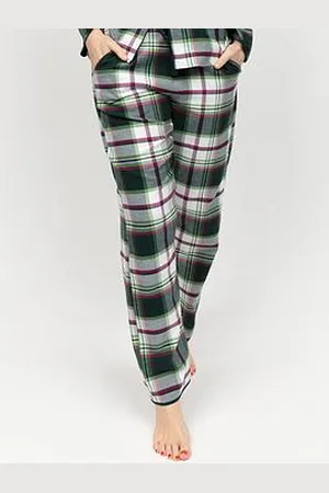 Cyberjammies Forrest Dark Check Pyjama Bottoms
