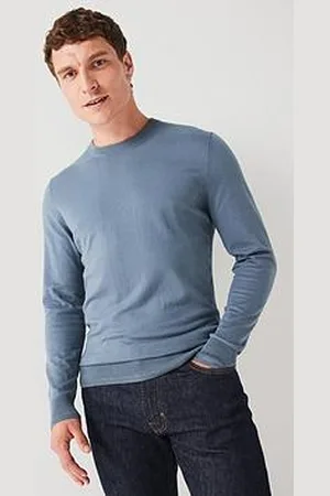 Everyday Basic Cotton Rich Crew Neck Knitted Jumper - Mid