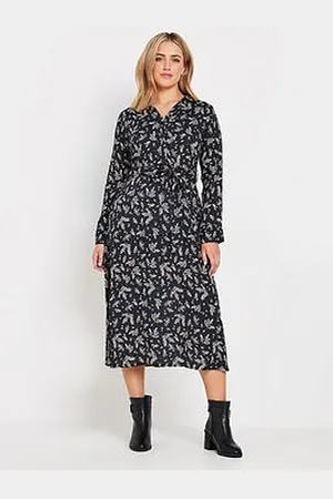 M&Co Leaf Printed Dress