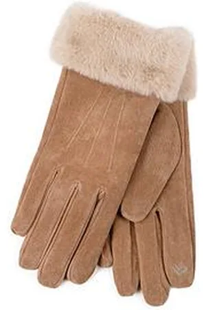 Totes Isotoner 3 Point Suede Gloves - Tan