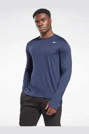 Reebok Mens Training Train Long Sleeve Tech T-Shirt