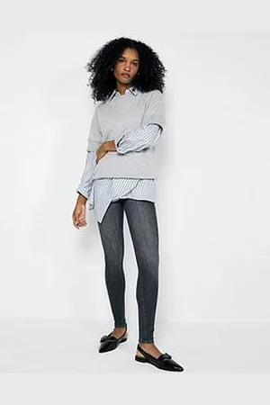 River Island Molly Mid Rise Sculpt Skinny Jeans - Dark