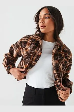 Very Checked Fleece Shacket