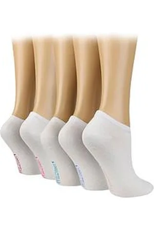 Wild Feet 5Pk Trainer Sock - With Colour Footstamp