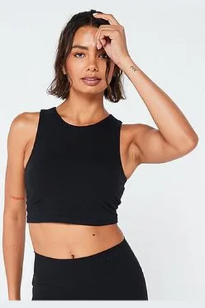 Gym King Womens Peach Luxe High Neck Tank - Luxe