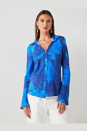 MANGO Printed Floral Shirt