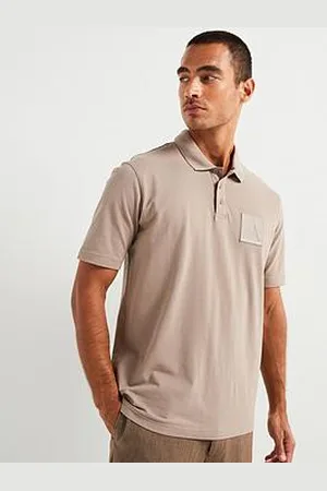 Armani Exchange Regular Fit A Line Left Chest Patch Logo Polo Shirt