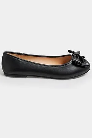 Yours Extra Wide Fit Bow Ballet Pumps