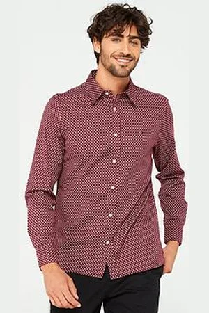 Tommy Hilfiger Slim Fit Brushed Printed Shirt