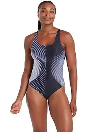 Zoggs Ecolast+ Spinal Actionback Swimsuit- /Silver
