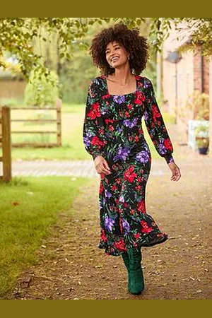 Joe Browns Shona Floral Print Midaxi Dress - Multi
