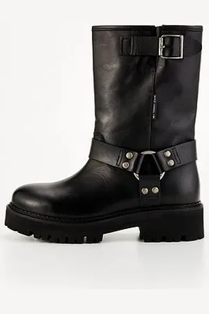 Tommy Hilfiger Urban Leather Biker Boots