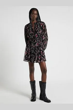River Island Floral Smock Mini Dress