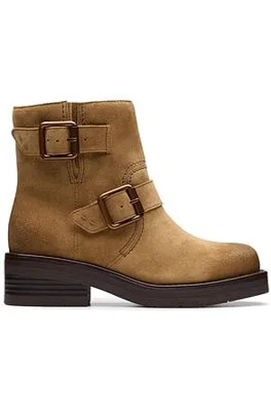 Clarks Rebelle Buckle Suede Ankle Boot