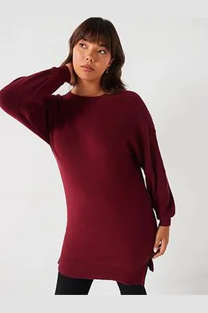 Very Slash Neck Longline Jumper