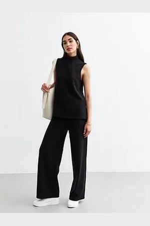 New Look Soft Touch Wide Leg Trousers