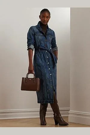 Ralph Lauren Hadell Long Sleeve Denim Dress