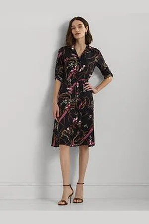 Ralph Lauren Karalynn Long Sleeve Day Dress