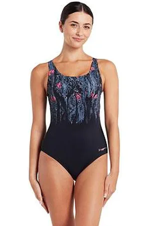 Zoggs Ecolast + Dusk Adjustable Scoopback Swimsuit- /Grey
