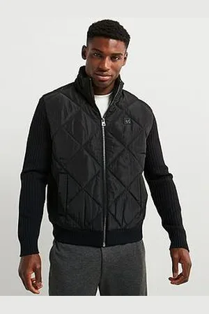 HUGO BOSS Sybon Padded Zip Thru Knitted Jacket