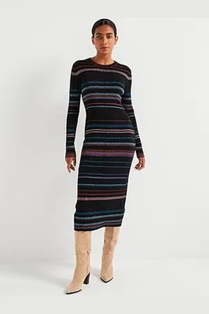 Paul Smith Striped Midi Knitted Dress