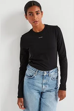 Calvin Klein Micro Logo Long Sleeve Top