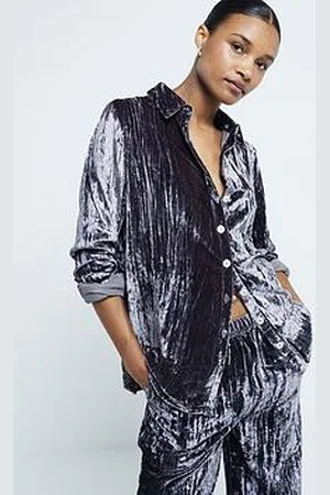 River Island Velvet Textured Shirt