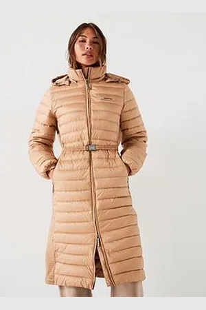 Calvin Klein Lightweight Padded Belted Longline Coat