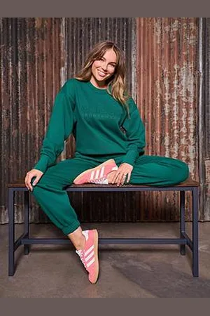 adidas Womens All Season Crew Sweat - Green