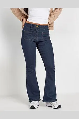 PixieGirl Petite Patch Pocket Kick Flare Jean