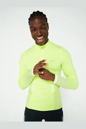 RonHill Mens Tech Reflect Running Hal Zip Top