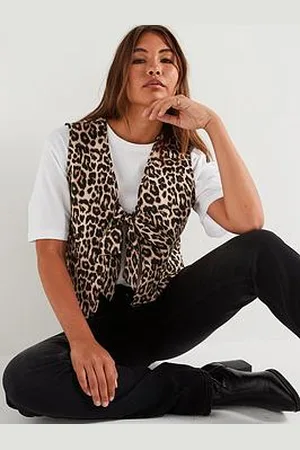 ONLY Leopard Print Waistcoat