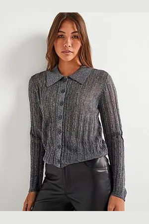 VERO MODA Long Sleeve Short Polo Neck Cardigan