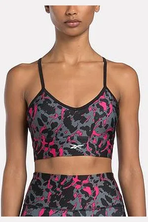 Reebok Womens Training Id Train All Over Print Low Support Sports Bra