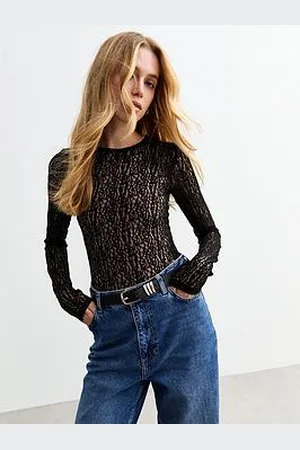 New Look Mesh Stretch Long Sleeve Bodysuit