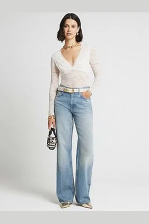 River Island Plunge Lace Bodysuit