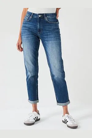 Everyday Basic Taylor Boyfriend Jeans - Midi Wash