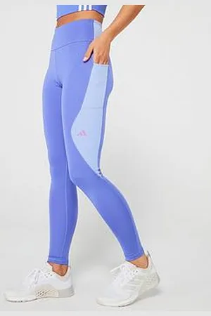 adidas Womens Running Own The Run Colourblock Tights - Blue