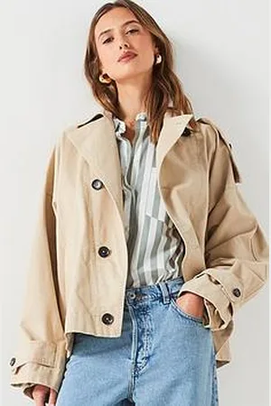 MANGO Short Trench Coat