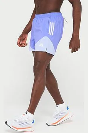 adidas Mens Running Own The Run 5Inch Colourblock Shorts - Blue