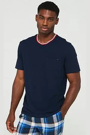 Lacoste Contrast Neck Jersey Pyjama Top