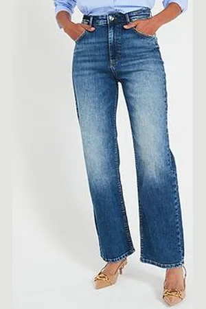 Very Comfort Stretch Wide Leg Jeans - Midi Wash