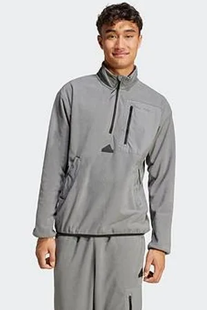 adidas Mens City Escape Half Zip - Grey