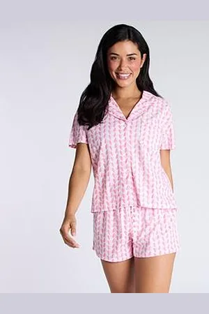 Boux Avenue Hearts Fleece Shortie In A Bag - Mix
